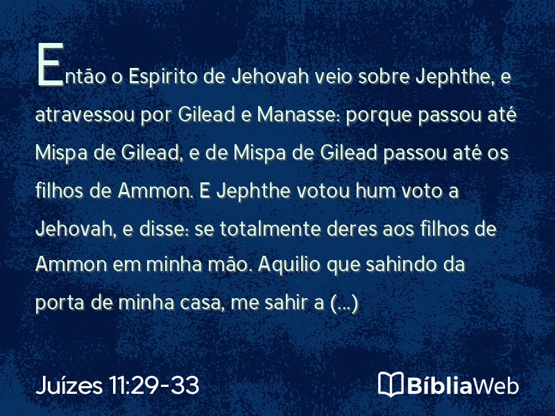 Juízes 11:29-33 em imagem para compartilhar