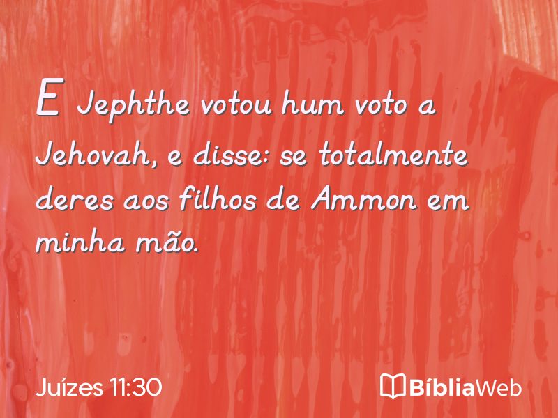 Juízes 11:30 em imagem para compartilhar