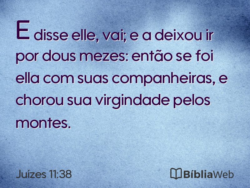 Juízes 11:38 em imagem para compartilhar