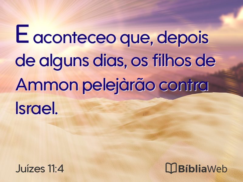 Juízes 11:4 em imagem para compartilhar