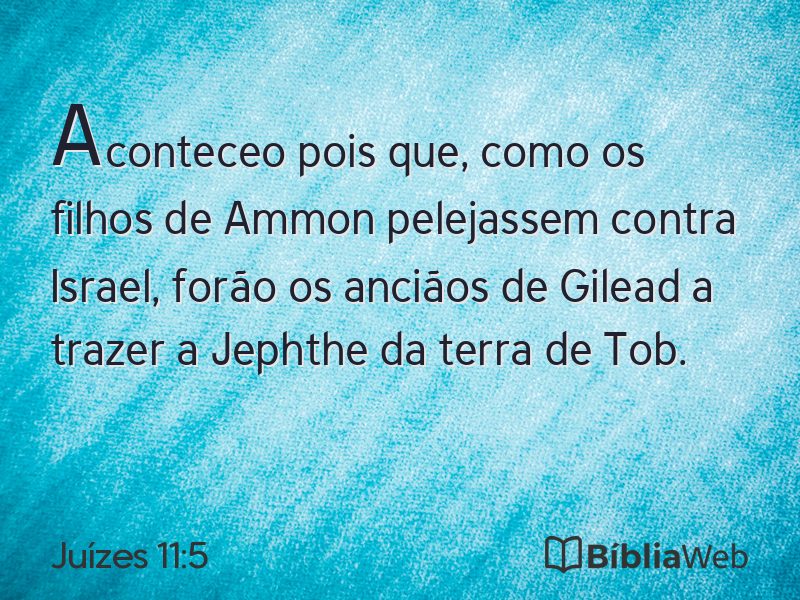 Juízes 11:5 em imagem para compartilhar