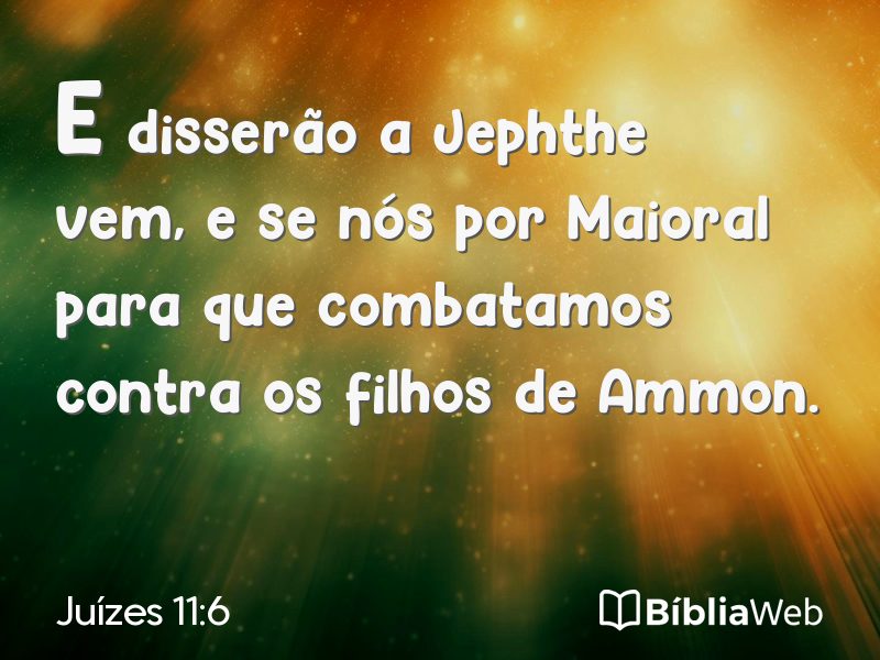 Juízes 11:6 em imagem para compartilhar