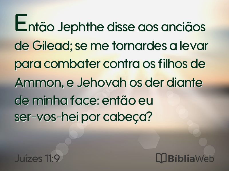 Juízes 11:9 em imagem para compartilhar