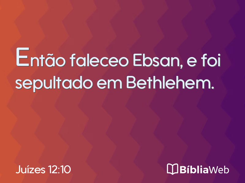 Juízes 12:10 em imagem para compartilhar