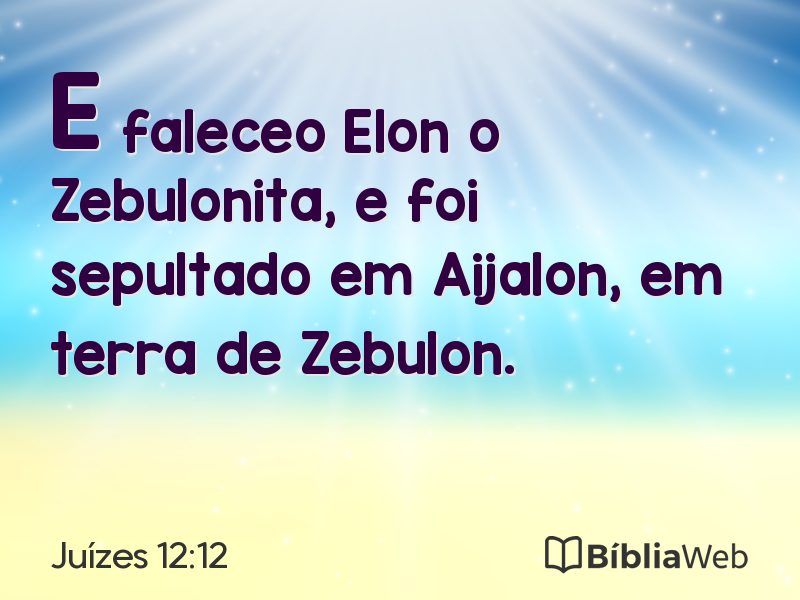 Juízes 12:12 em imagem para compartilhar