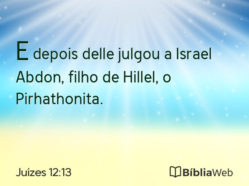 Juízes 12:13 em imagem para compartilhar