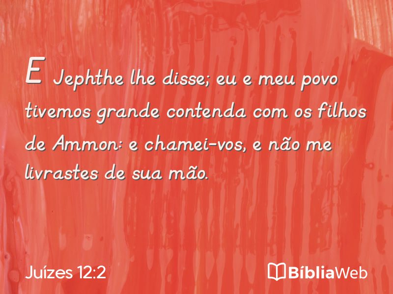 Juízes 12:2 em imagem para compartilhar