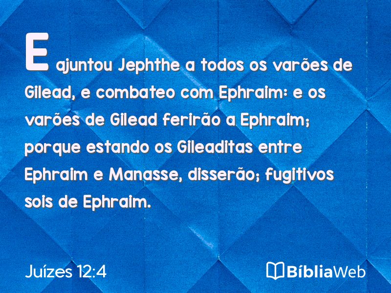 Juízes 12:4 em imagem para compartilhar