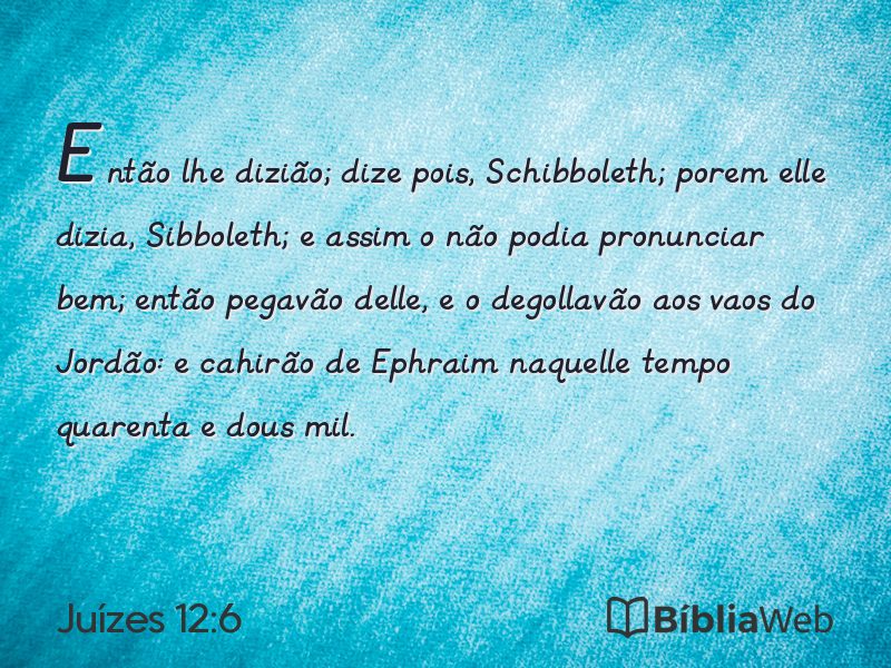 Juízes 12:6 em imagem para compartilhar