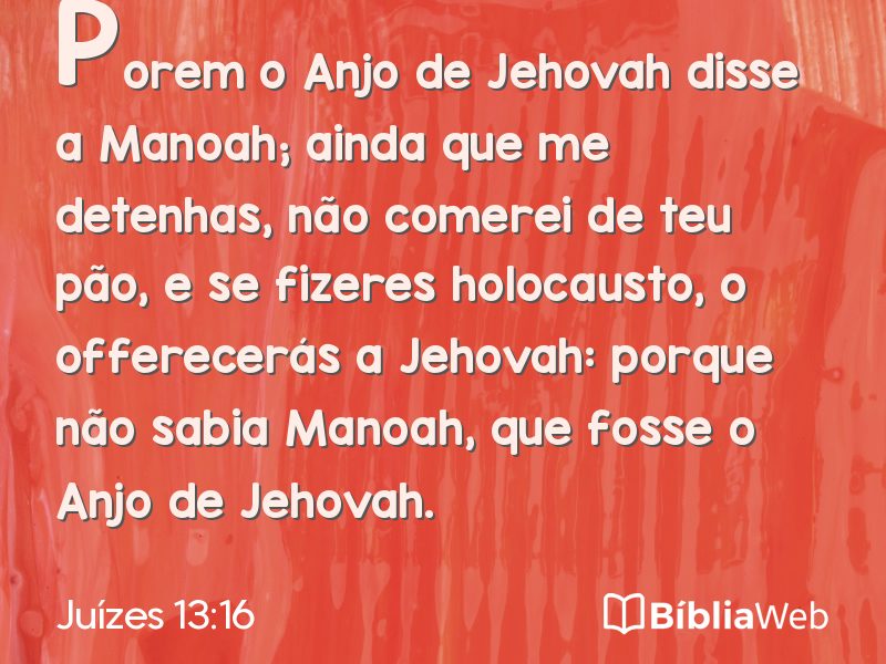 Juízes 13:16 em imagem para compartilhar