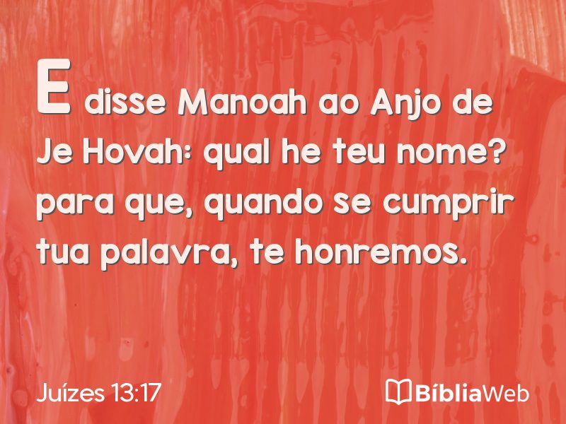 Juízes 13:17 em imagem para compartilhar