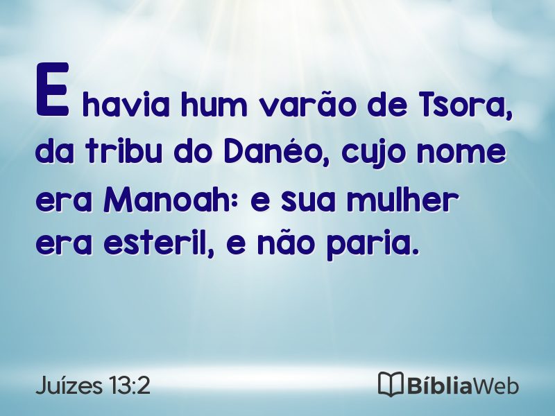Juízes 13:2 em imagem para compartilhar