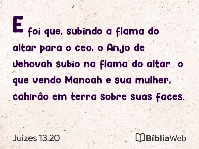 Juízes 13:20 em imagem para compartilhar