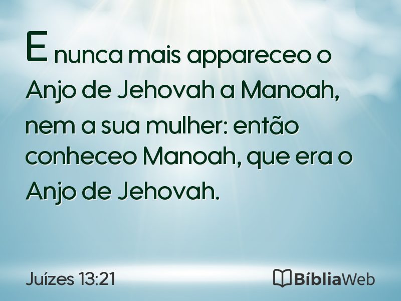 Juízes 13:21 em imagem para compartilhar