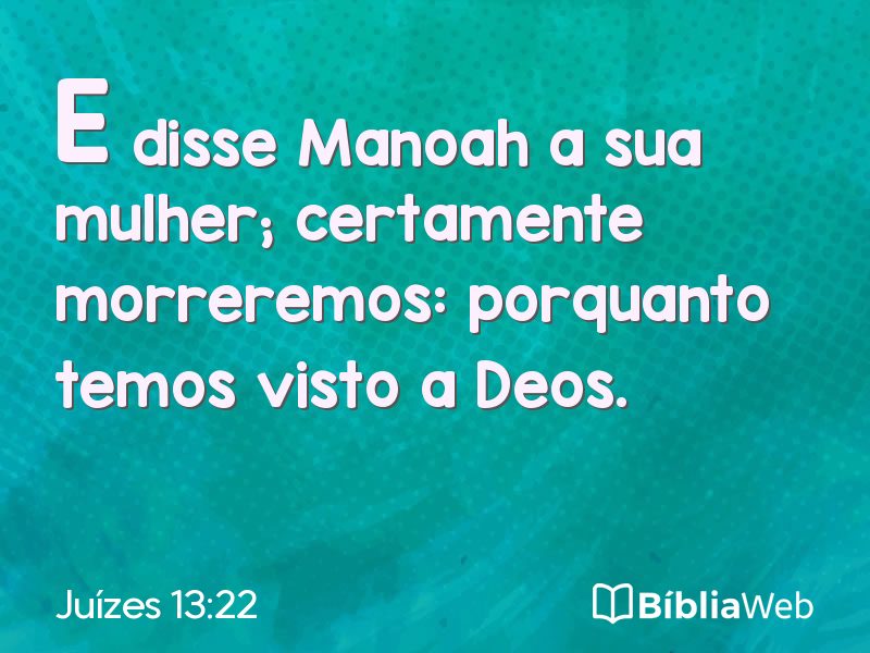 Juízes 13:22 em imagem para compartilhar
