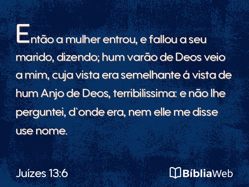 Juízes 13:6 em imagem para compartilhar