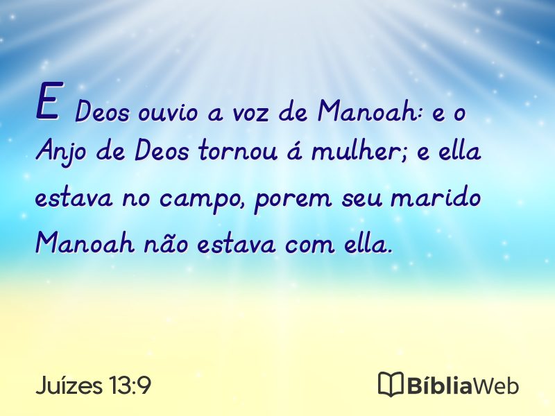 Juízes 13:9 em imagem para compartilhar