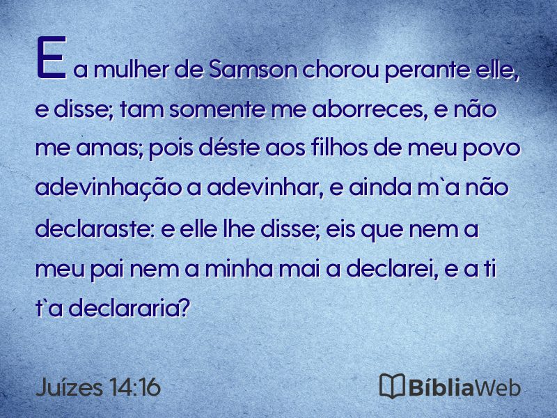 Juízes 14:16 em imagem para compartilhar