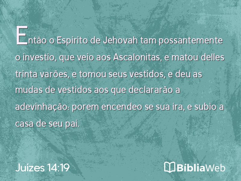 Juízes 14:19 em imagem para compartilhar