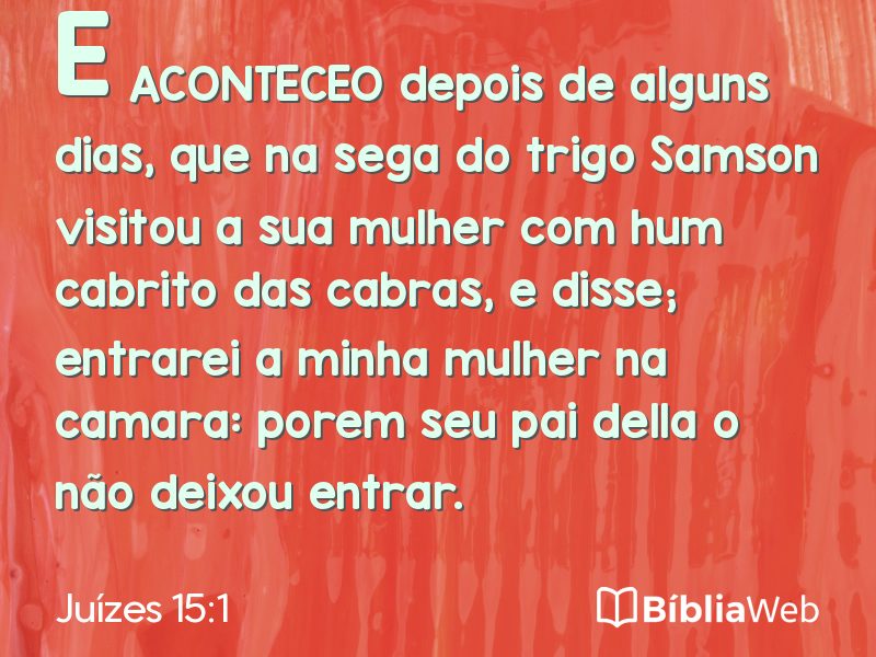 Juízes 15:1 em imagem para compartilhar