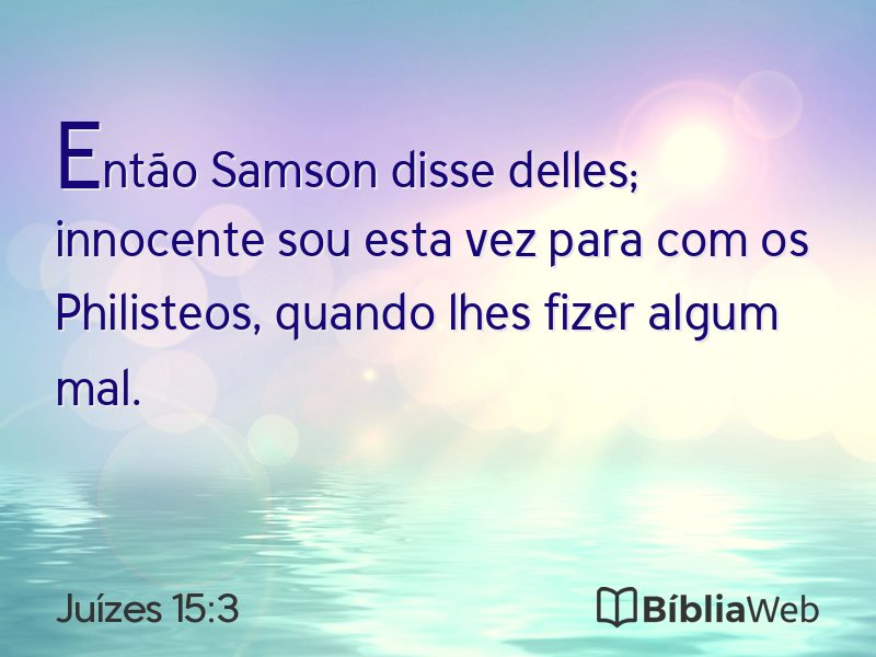 Juízes 15:3 em imagem para compartilhar