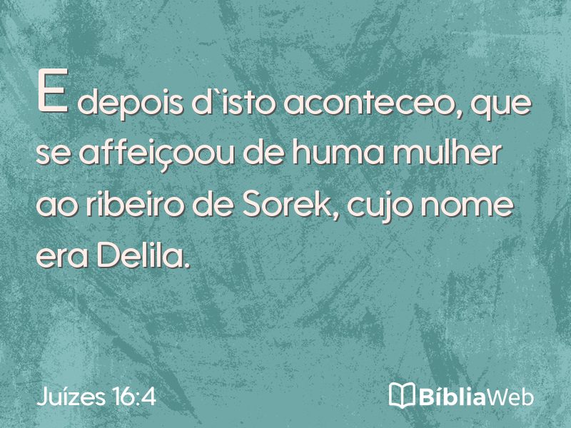 Juízes 16:4 em imagem para compartilhar