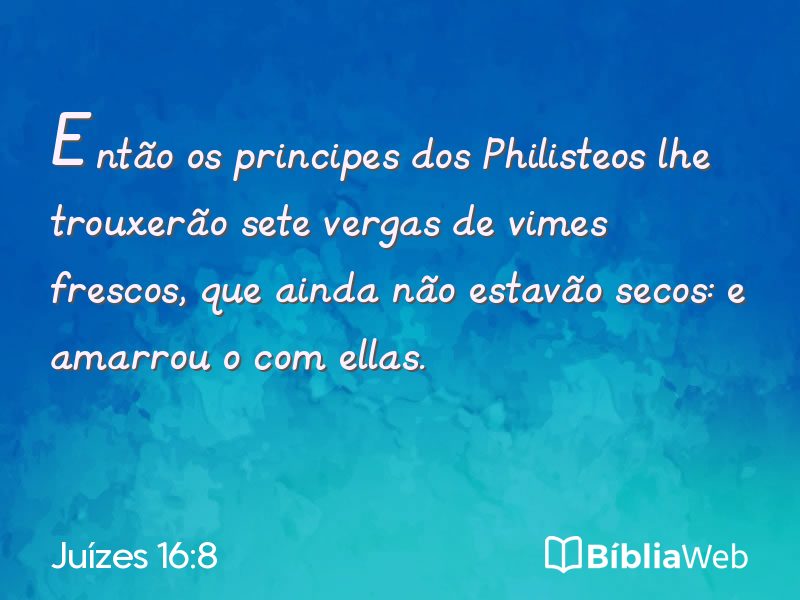Juízes 16:8 em imagem para compartilhar