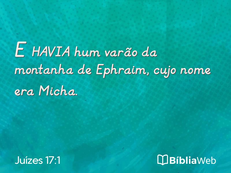 Juízes 17:1 em imagem para compartilhar