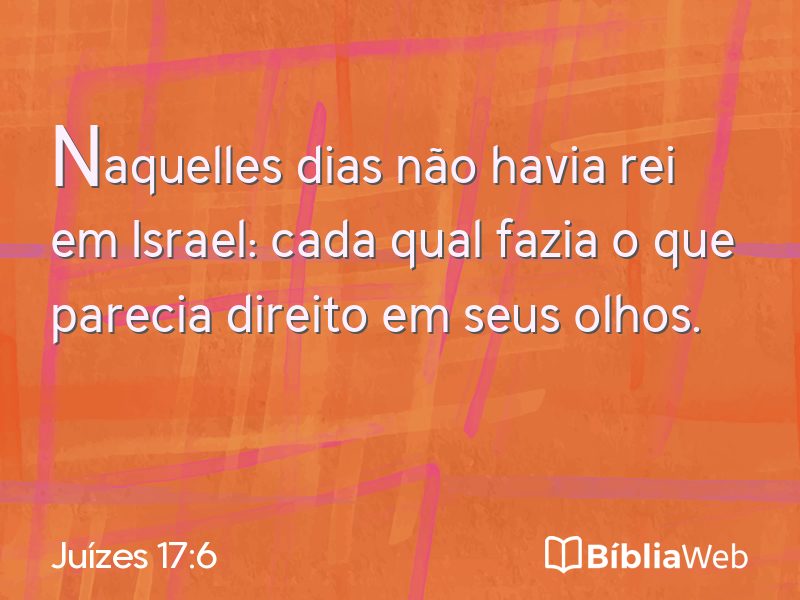 Juízes 17:6 em imagem para compartilhar