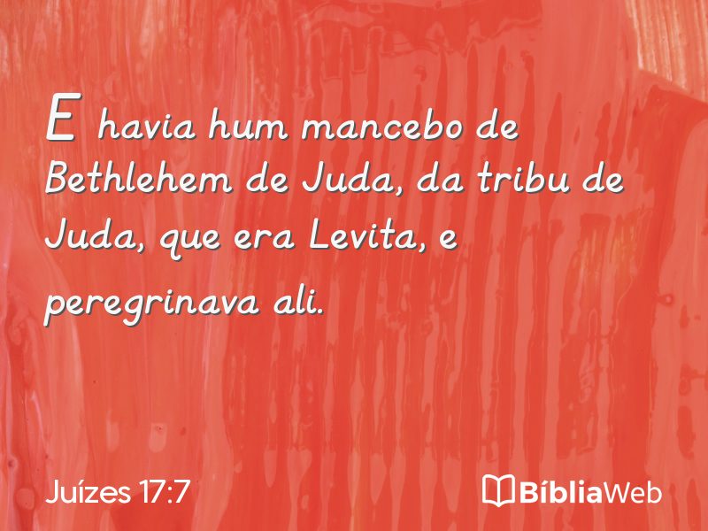 Juízes 17:7 em imagem para compartilhar