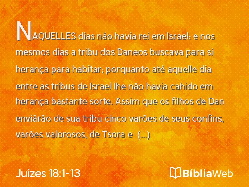 Juízes 18:1-13 em imagem para compartilhar