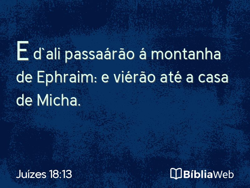 Juízes 18:13 em imagem para compartilhar