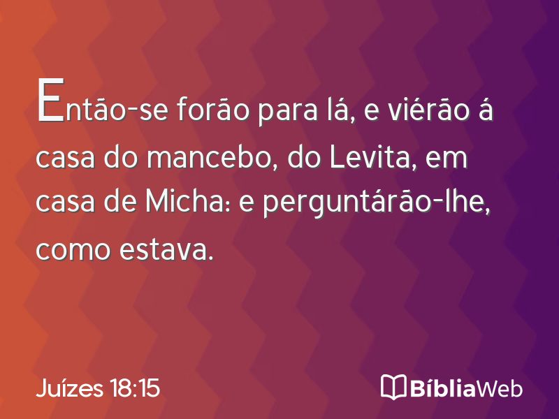 Juízes 18:15 em imagem para compartilhar