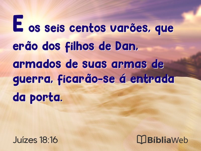 Juízes 18:16 em imagem para compartilhar