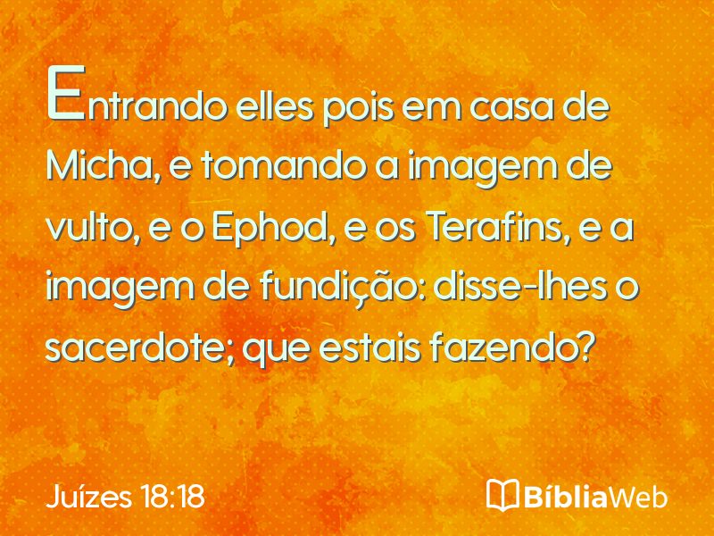 Juízes 18:18 em imagem para compartilhar