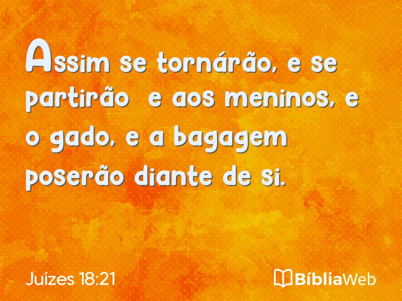 Juízes 18:21 em imagem para compartilhar
