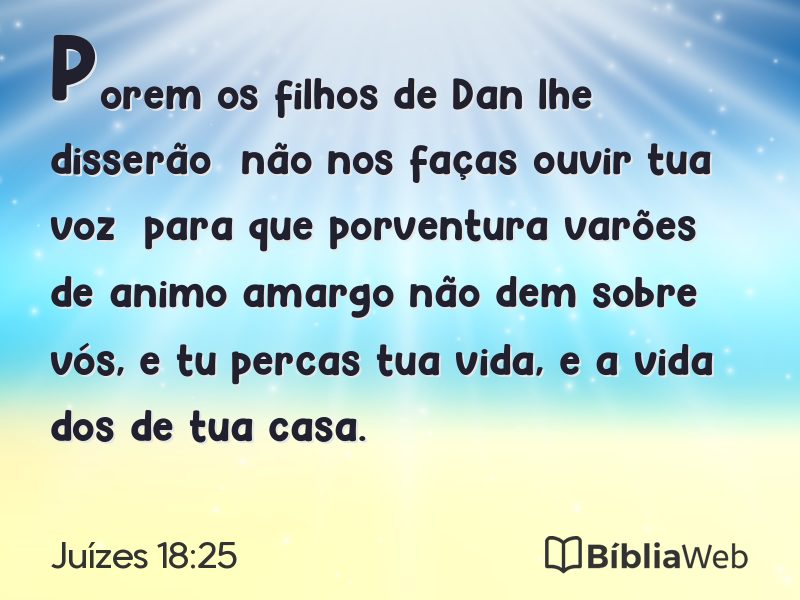 Juízes 18:25 em imagem para compartilhar