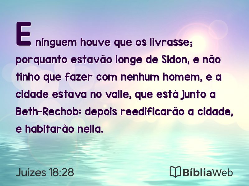 Juízes 18:28 em imagem para compartilhar