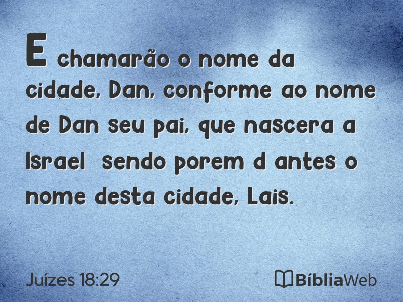 Juízes 18:29 em imagem para compartilhar