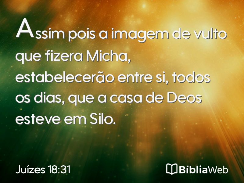 Juízes 18:31 em imagem para compartilhar