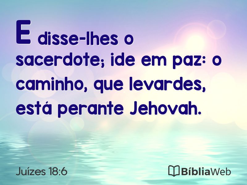 Juízes 18:6 em imagem para compartilhar
