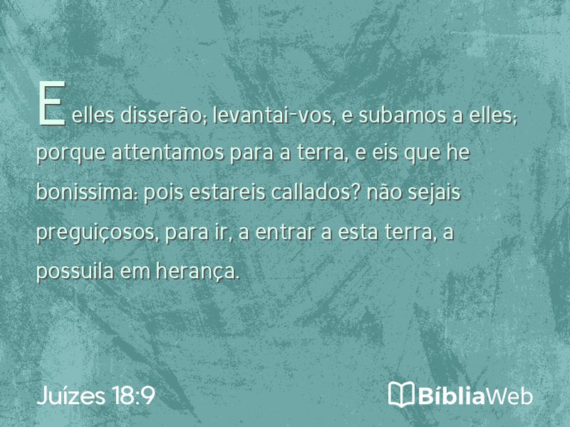 Juízes 18:9 em imagem para compartilhar