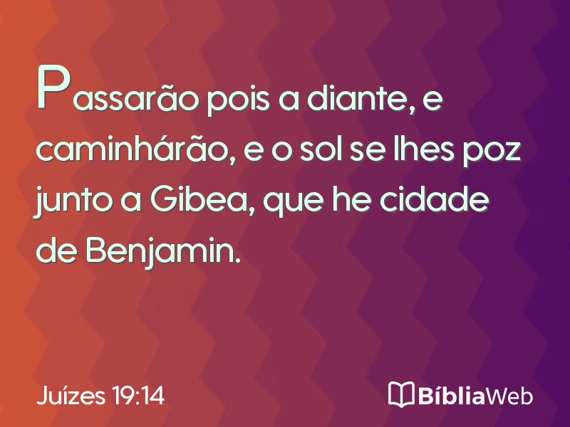 Juízes 19:14 em imagem para compartilhar