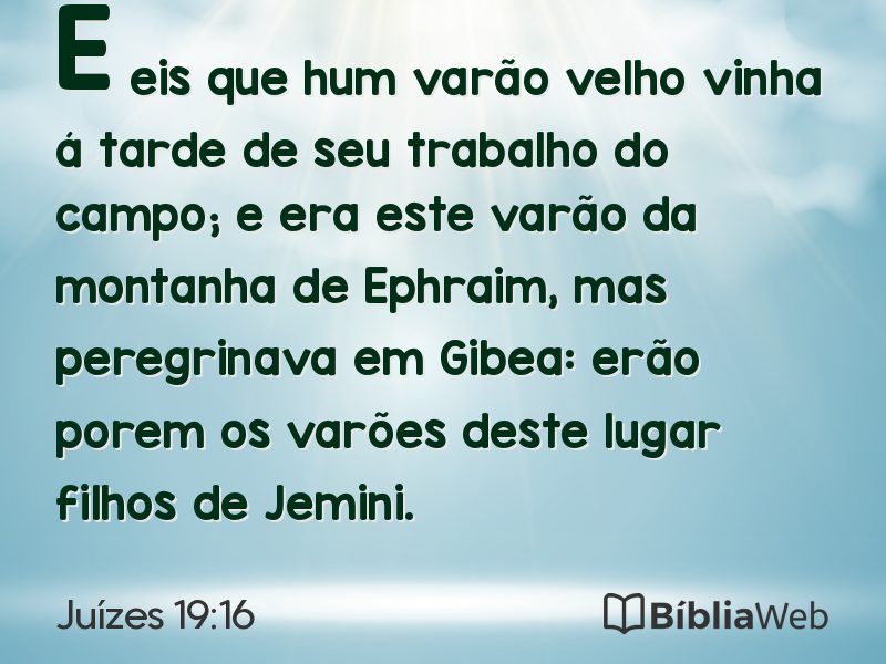 Juízes 19:16 em imagem para compartilhar