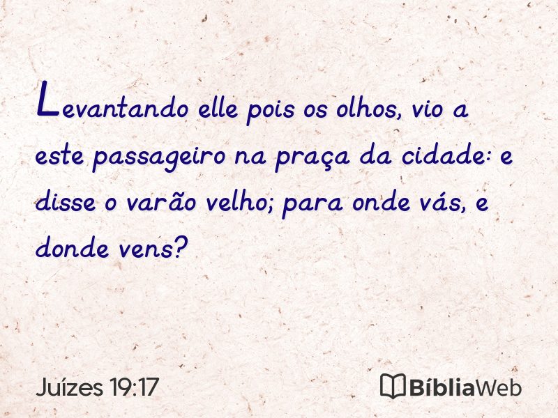 Juízes 19:17 em imagem para compartilhar
