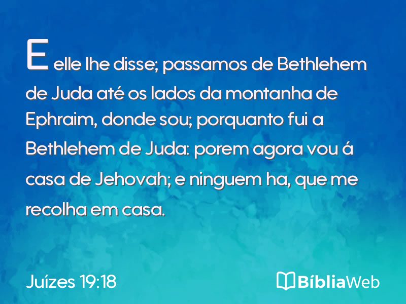 Juízes 19:18 em imagem para compartilhar