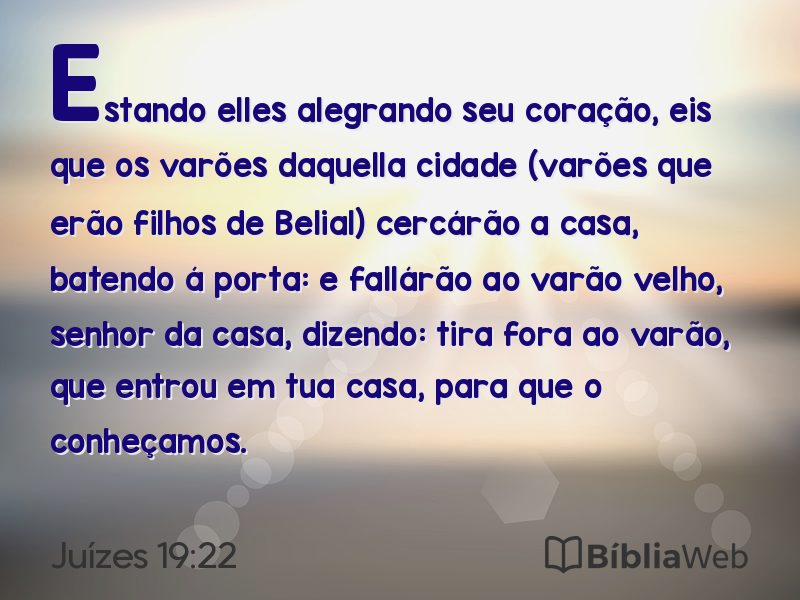 Juízes 19:22 em imagem para compartilhar