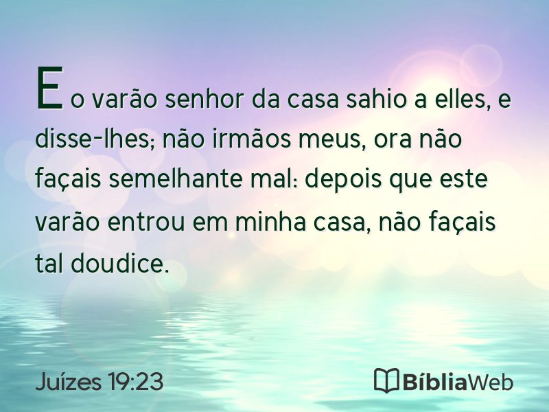 Juízes 19:23 em imagem para compartilhar