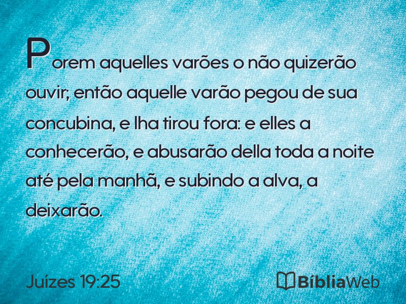 Juízes 19:25 em imagem para compartilhar