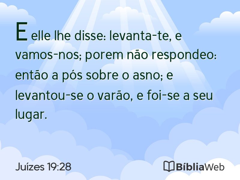 Juízes 19:28 em imagem para compartilhar